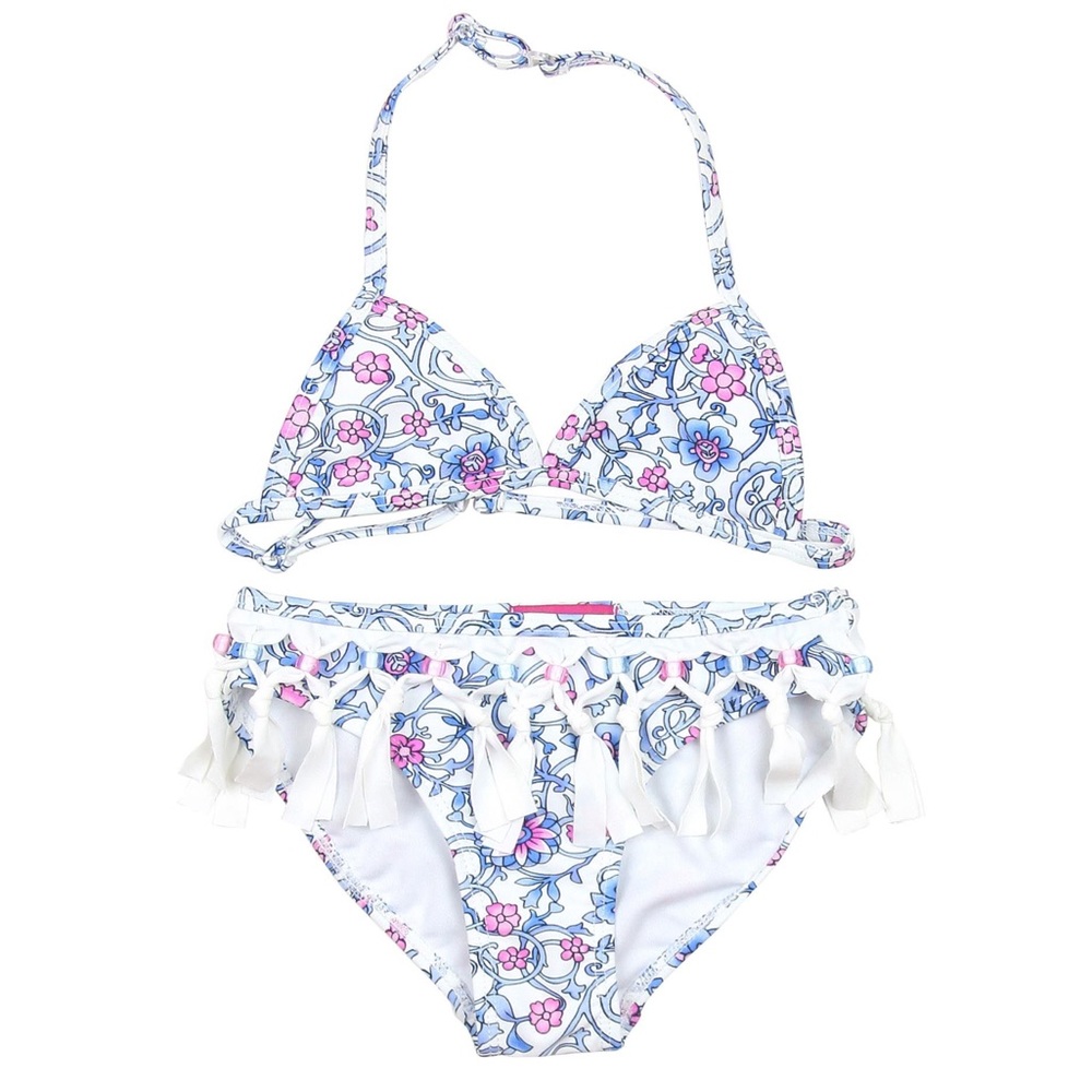 NWT Kate Mack Girls Bikini Boho Blues